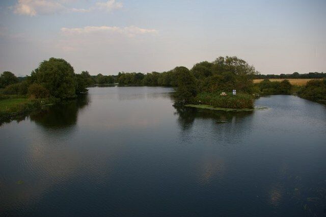 Lake opposite sugar beet factory
