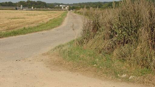 Old Methwold airfield perimeter track Now used as a farm track