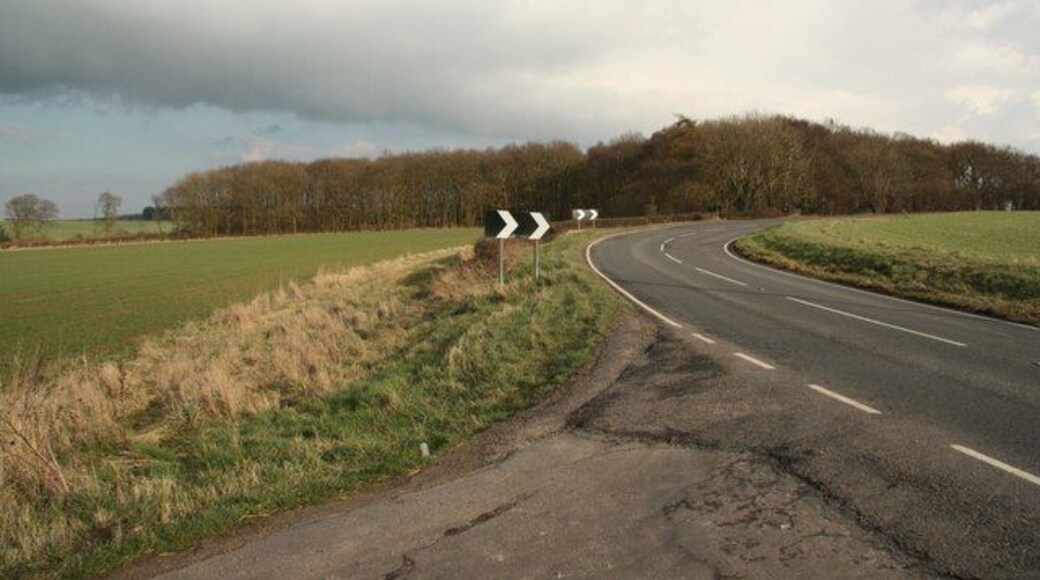 Moor Lane. View to Oak Holt along Moor Lane.
