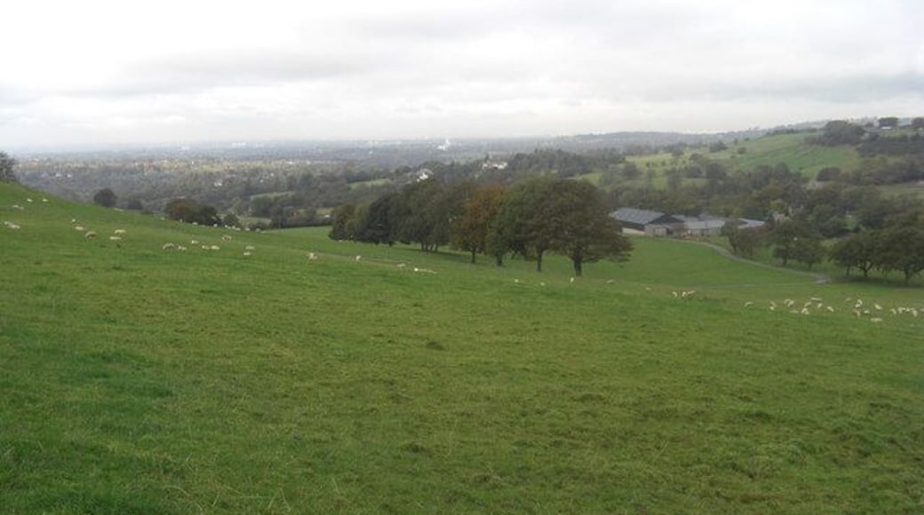 Farmland north of Mellor View from the bridleway linking Horsepool to Mellor Hall Farms.