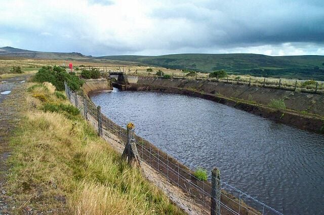 Wheal Jewell - Dartmoor. One of Dartmoor's smaller reservoirs. It was built to serve Mary Tavy power station. Fed by a leat.