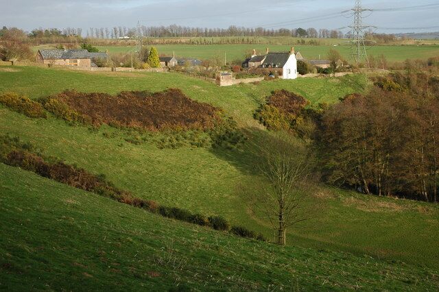 Brelston Court Brelston Court viewed from across the valley through which Garren Brook flows.