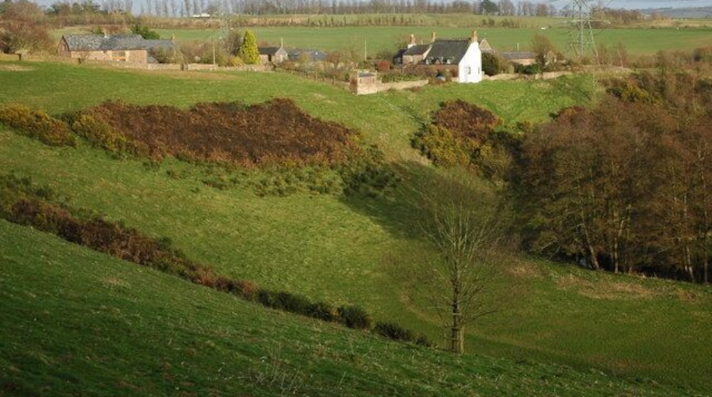 Brelston Court Brelston Court viewed from across the valley through which Garren Brook flows.