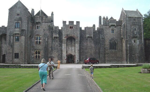 Compton Castle, Marldon. Fortified Manor house built during 14th to 16th centuries. A National Trust property.