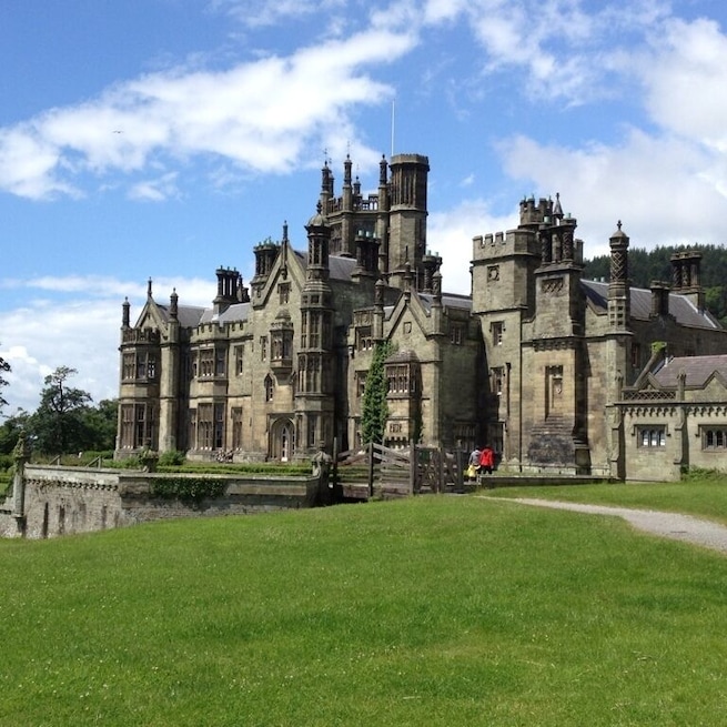 Margam Castle is a large mansion house built in Margam, Port Talbot, Wales, for the Talbot family. Today it is a country park run by Neath Port Talbot Council and has many family attractions (petting farm, miniature railway and many trails to walk. There are even the remains of an 11th century abbey on the site to explore.  The "castle" is actually a comfortable Victorian era country house, one of many "mock" castles built in the 19th century during the Gothic Revival. It was commissioned by Christopher Rice Mansel Talbot (1803–1890) and was constructed over a ten-year period from 1830 to 1840.