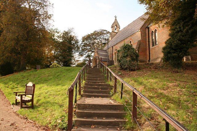 Churchyard steps Steps to Holy Trinity church at Bulcote