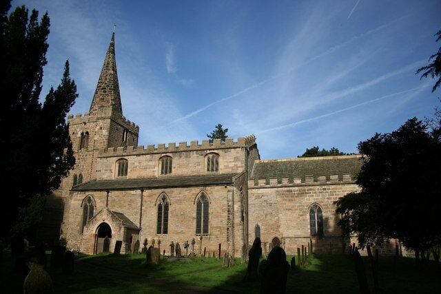 St.Mary the Virgin's church, Lowdham Largely 13th century with a 15th century spire and rebuilds of 1860 and 1890