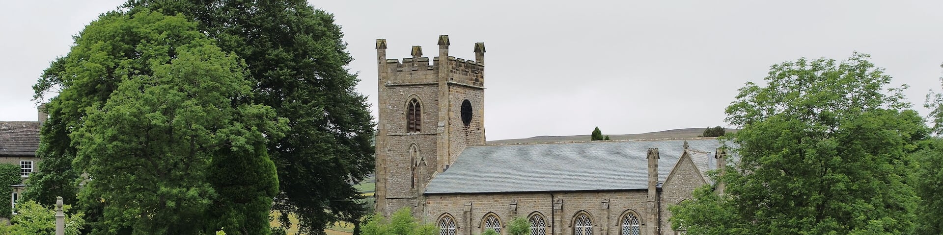 Langthwaite St Maryâs Church and War Memorial, Arkengarthdale, North Yorkshire