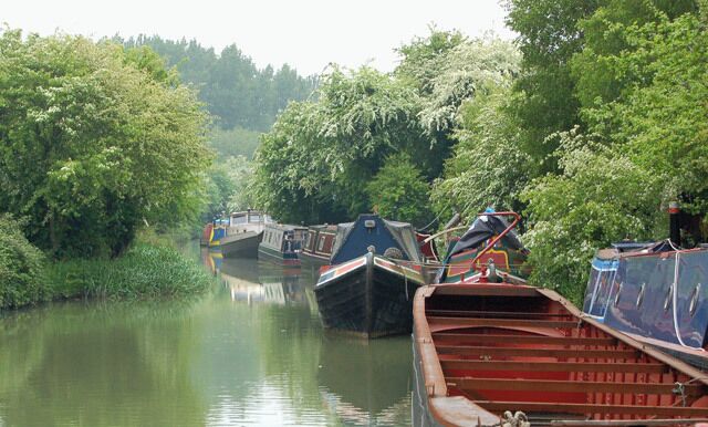 Boats moored in canal arm (3)