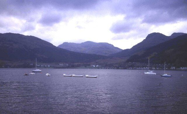 Head of Loch Goil With Lochgoilhead on the far shore.