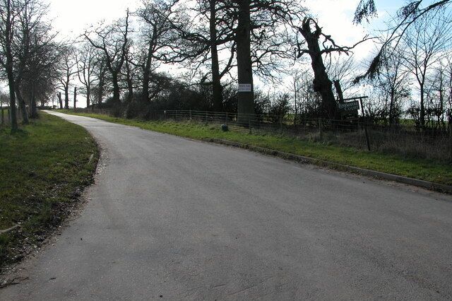 Driveway to Llanwarne Court.