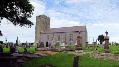 Parish church of St Ffraid (Bridget), Llansantffraed, Ceredigion, Wales, seen from south-southeast