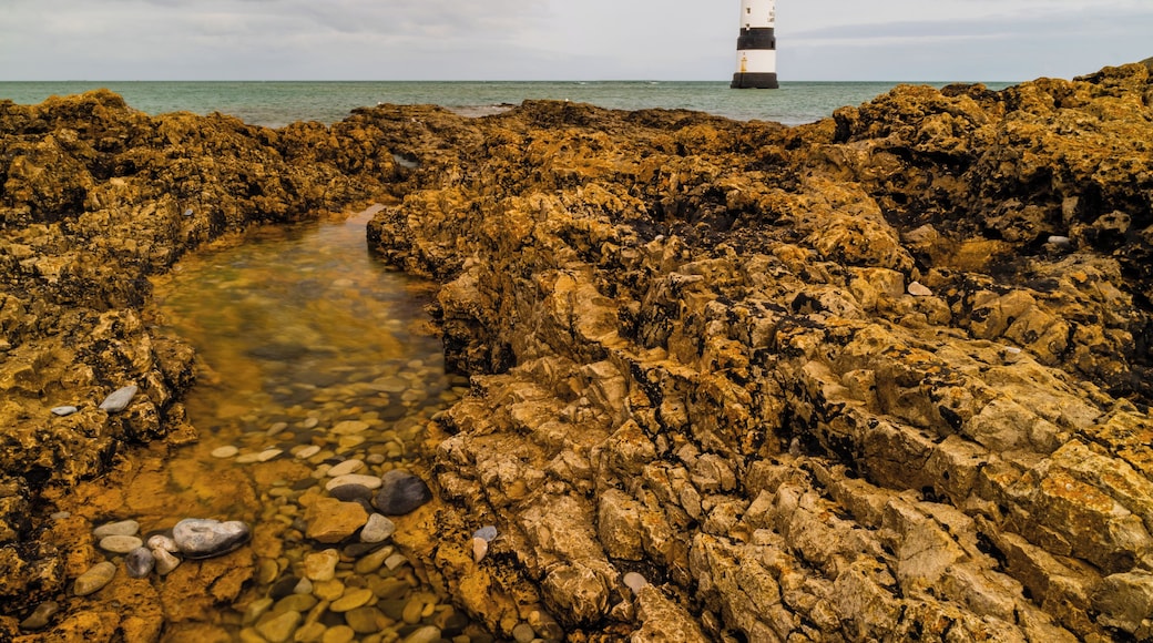 Penmon Lighthouse, Anglesey, N.Wales. A quick visit only to find the tide was coming up to full height and the sky as grey as they come.