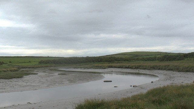 Low water on the tidal Alaw