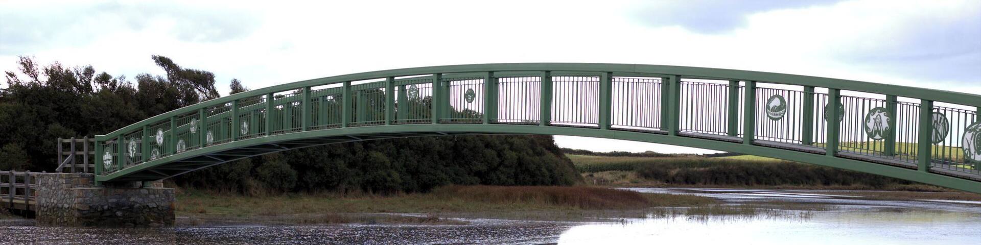 Tide starting to recede at Pont Aber Alaw