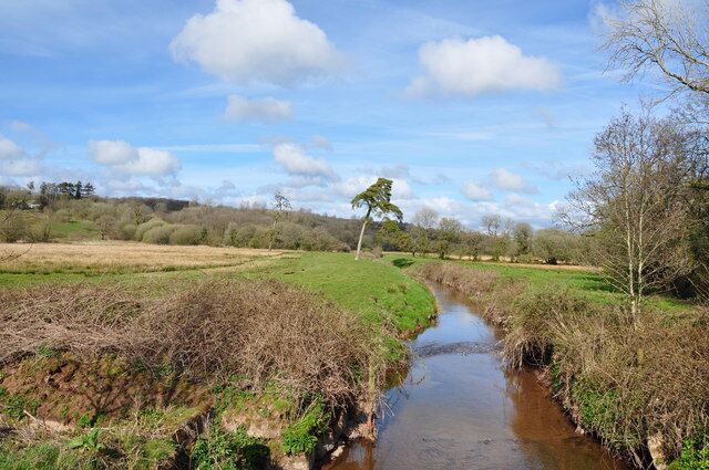 The Gwendraeth Fach upstream of the Pontydd Cydrych and Whitehall bridges south of Cwmisfael