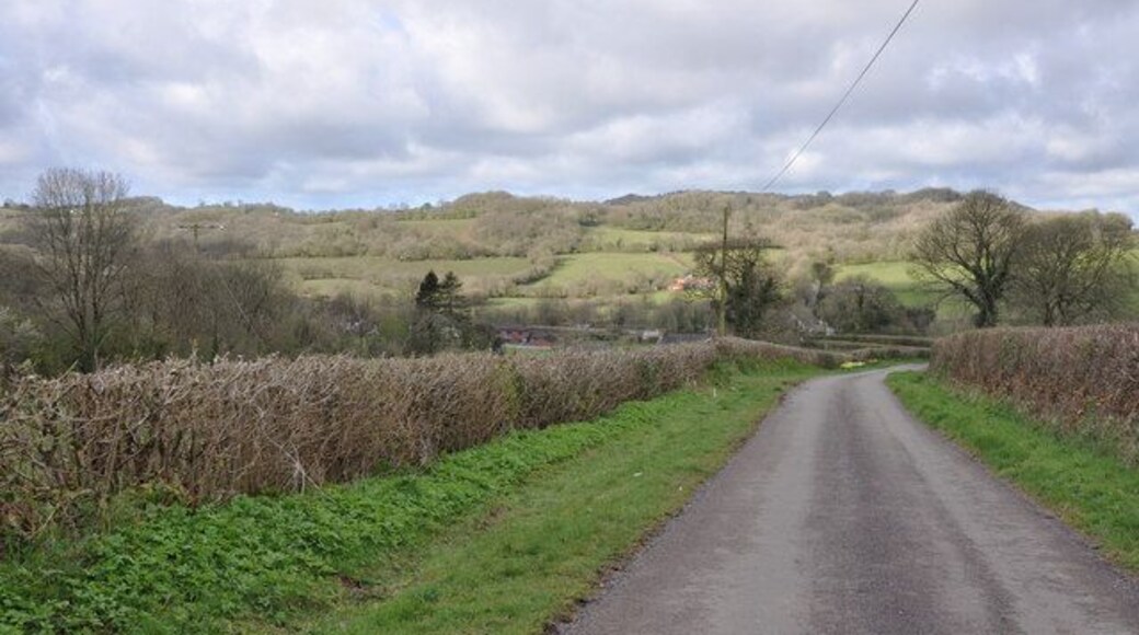 Approaching the B4310 north of Drefach