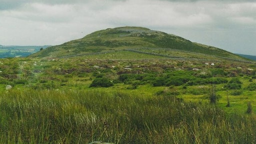 Pen-y-Gaer Hill fort above Llanbedr y Cennin with magnificent views over the Conwy Valley.