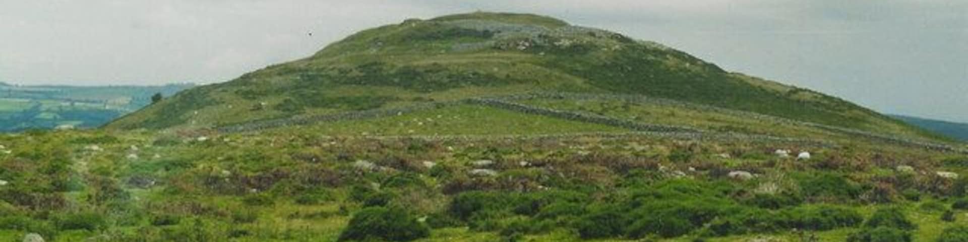 Pen-y-Gaer Hill fort above Llanbedr y Cennin with magnificent views over the Conwy Valley.