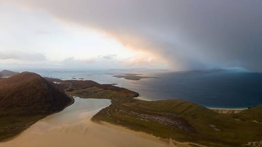 Leverburgh Isle of Harris Aerial Outer Hebrides
