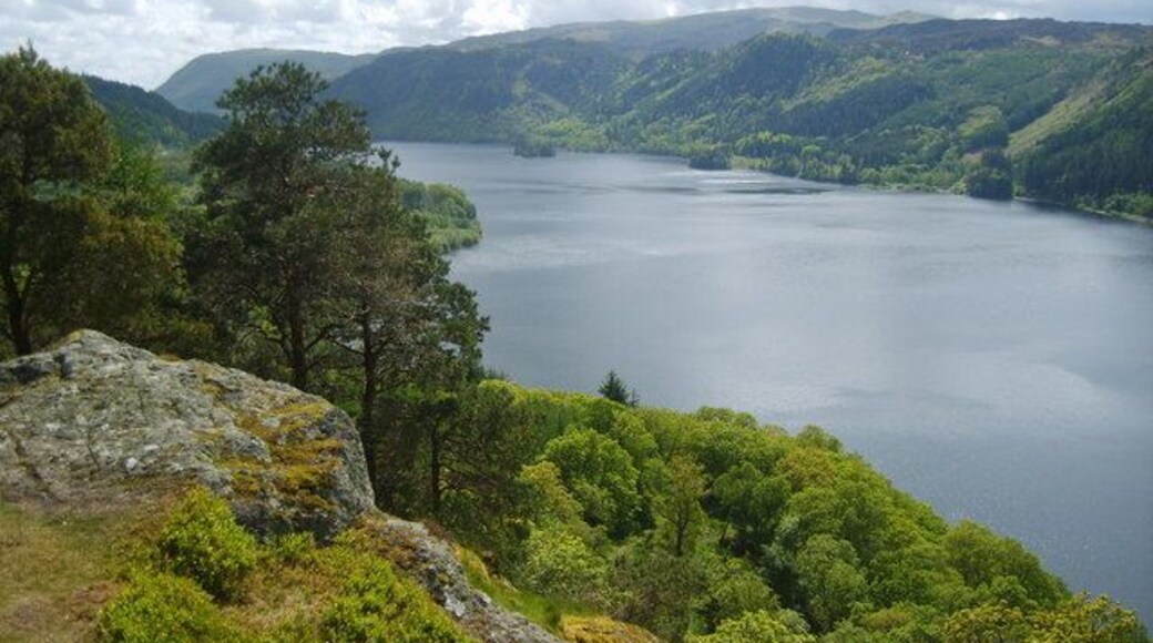 Thirlmere from Great How The recently clear felled top is a great viewpoint for Thirlmere