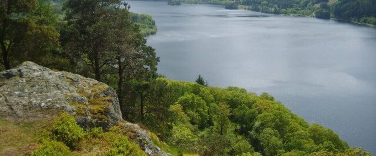 Thirlmere from Great How The recently clear felled top is a great viewpoint for Thirlmere