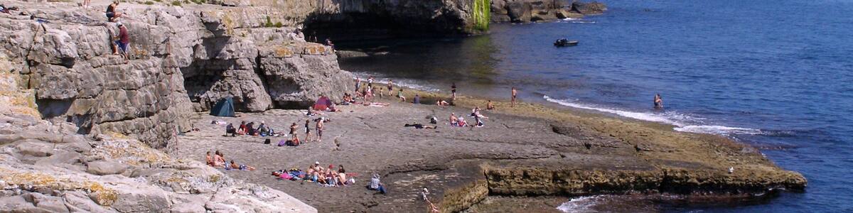 Dancing Ledge on the Isle of Purbeck, Dorset, U.K.