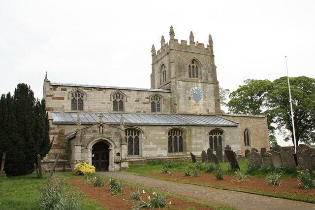 St.Botolph & St.John the Baptist's church Fifteenth century Perpendicular parish church with a central tower in Croxton Kerrial, restored 1866-8 by G.G.Scott