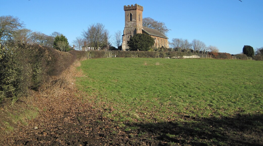 St Cuthbert's Church, Kirklinton A clear but cold winter's day at Kirklinton.