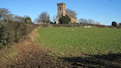St Cuthbert's Church, Kirklinton A clear but cold winter's day at Kirklinton.