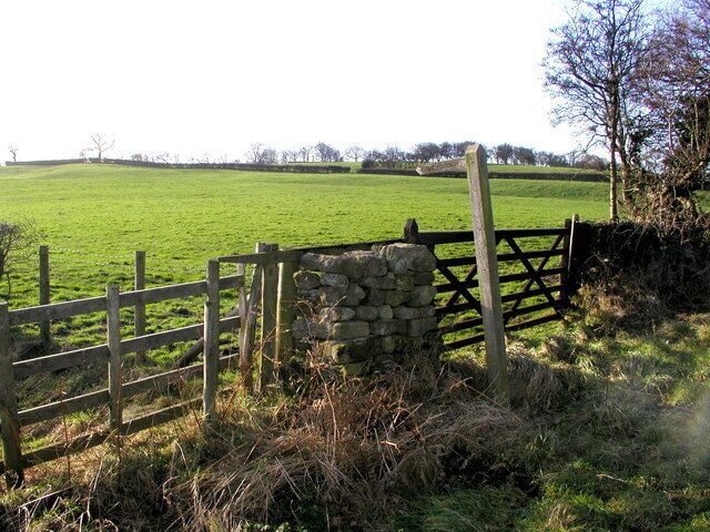 Public Footpath from the road to Stock Beck Moor There are many such paths in this delightful part of Yorkshire.