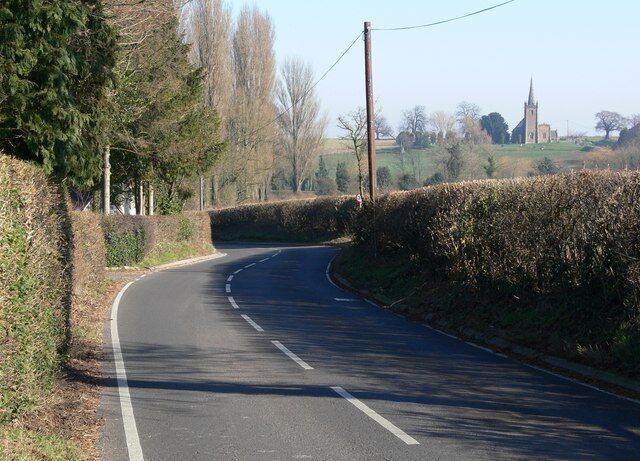 Kirkby Lane near Peckleton, Leicestershire The Church is St Mary Magdalene in Peckleton.