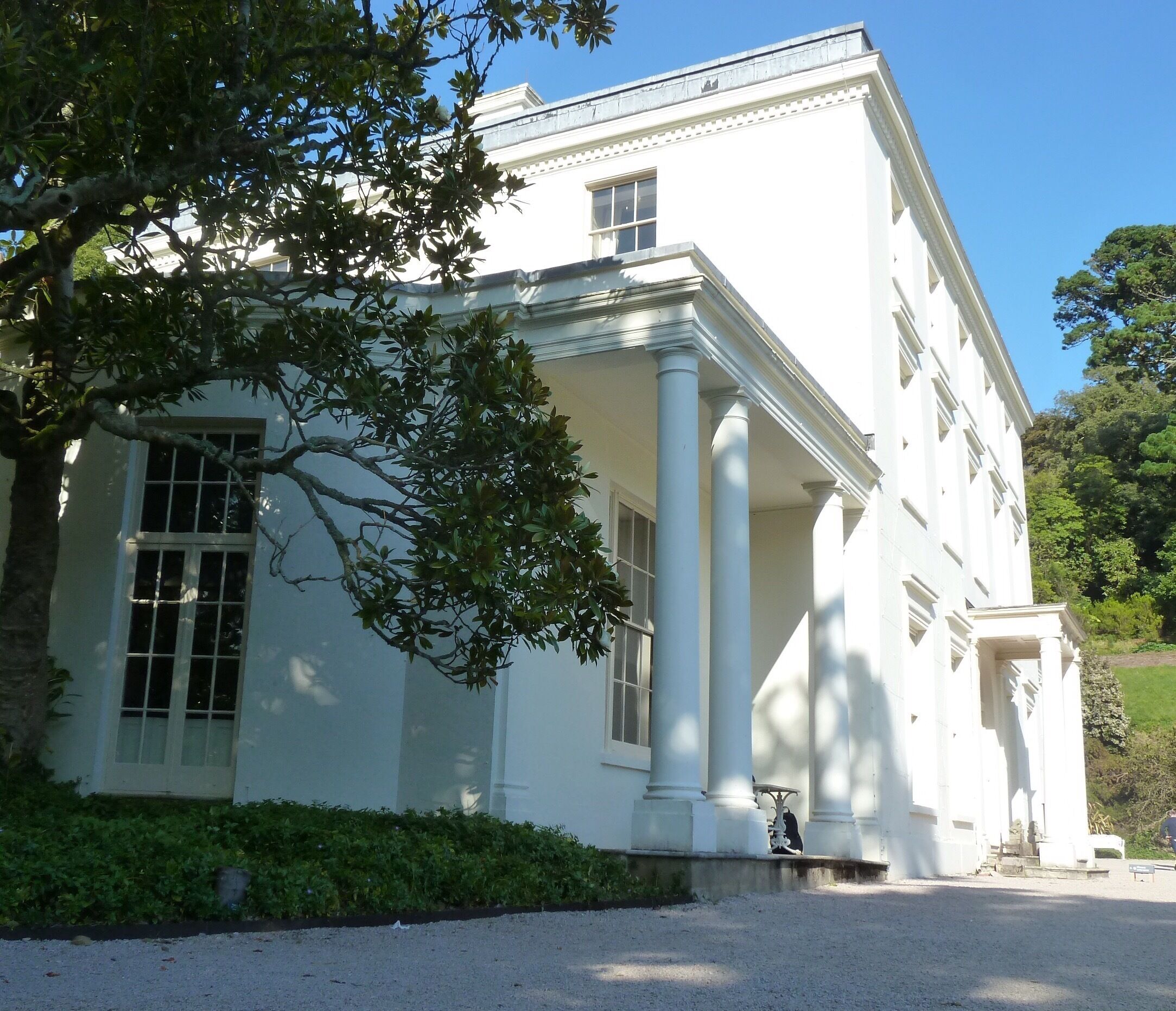 A must for Agatha Christie fans. Perched high on the banks of the river Dart gazing out towards Dartmouth. 