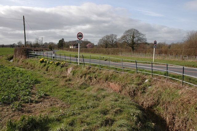 The Eardisland road at Lawton Cross This road to Eardisland from Lawton Cross is now unclassified, however, it used to be part of the A44, which now follows a more southerly route.