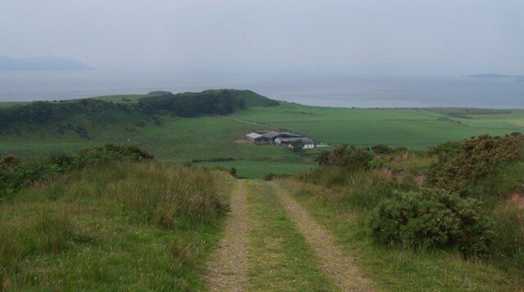 Bute, View from Communication Mast. looking over Largizean Farm