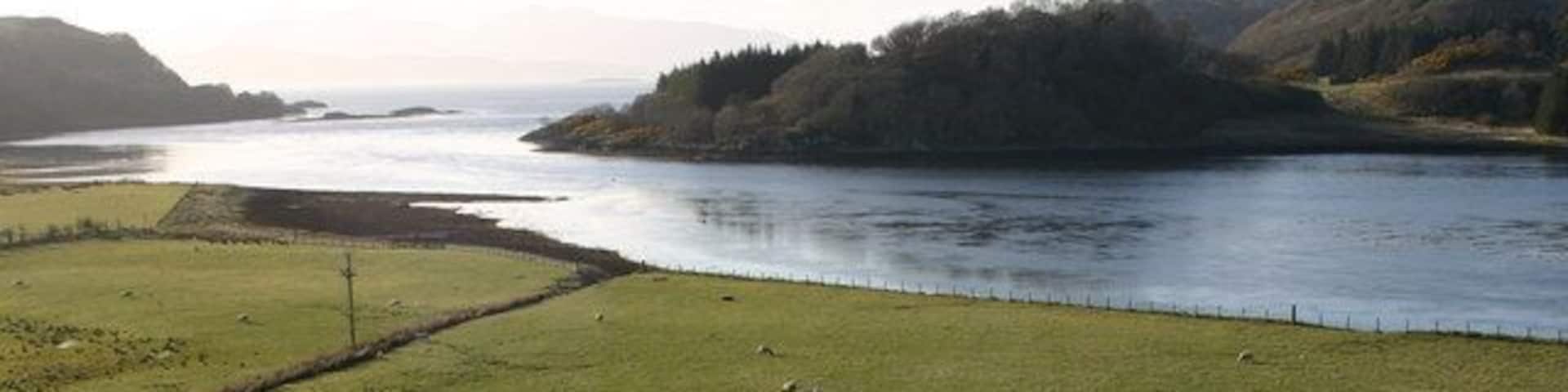 Looking seawards from Loch Feochan Looking NW from position