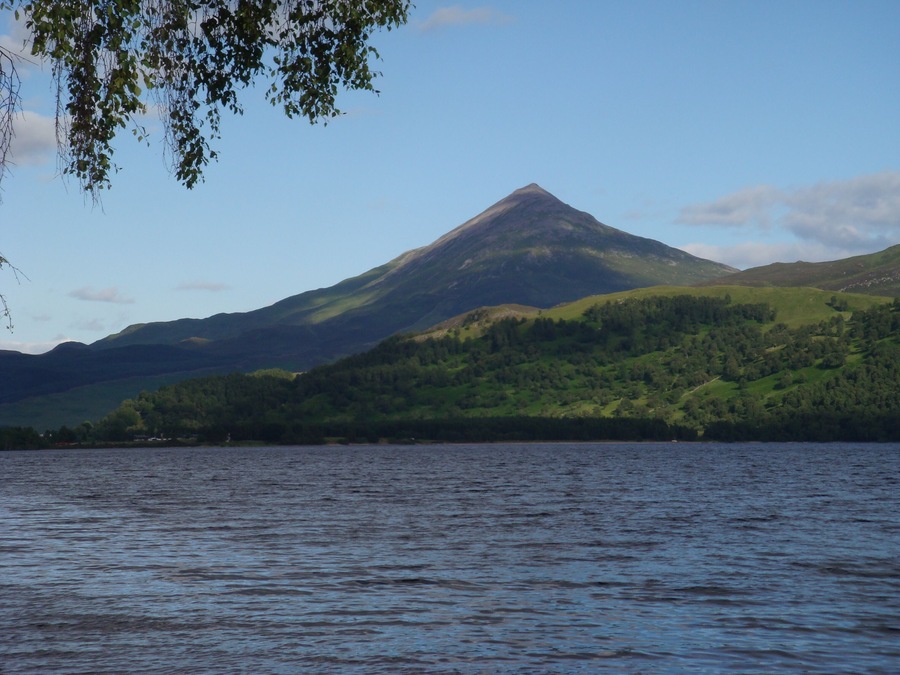 View of Schiehallion from the banks of Loch Rannoch