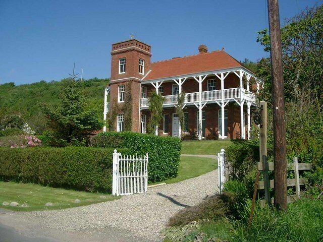 Drimla Lodge, Kildonan Unusual architectural style for a Scottish island (perhaps not, thinking of Rum and other isles)?