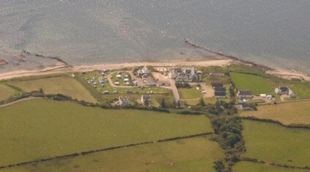 Kildonan and Pladda from the air