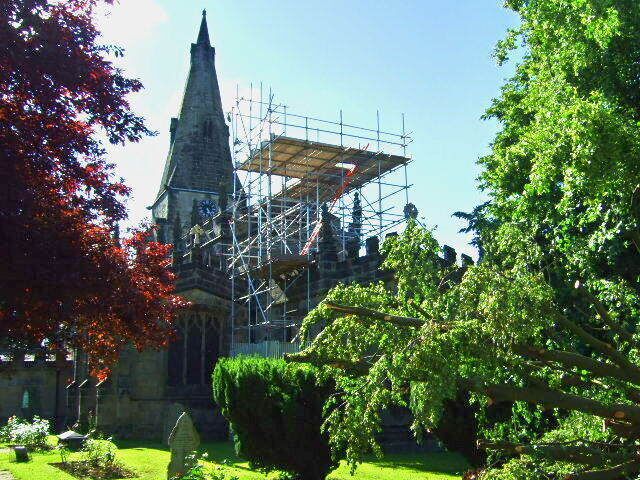 Repairs to the roof Repairs to Horsley Church roof.
