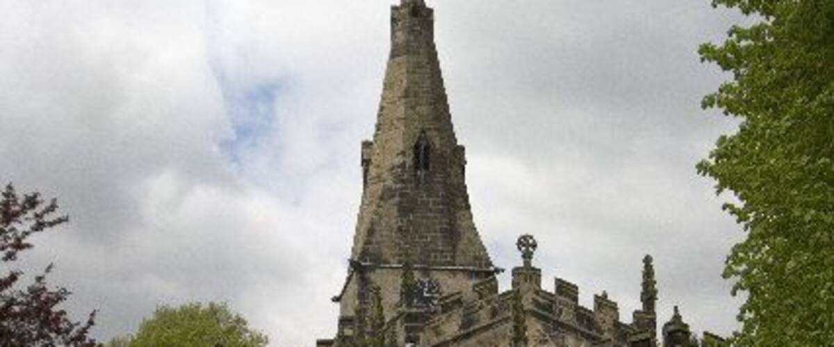 St Clement's parish church, Horsley, Derbyshire, seen from the east