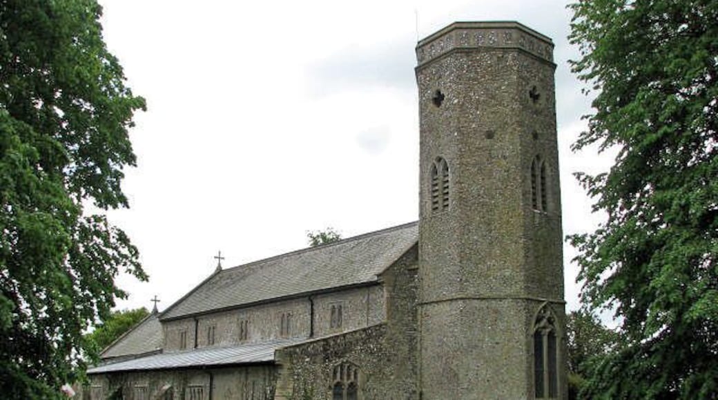 All Saints' parish church, Kettlestone, Norfolk, seen from the northwest