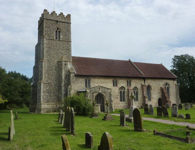 Another photo of the Church of St Andrew in Kettleburgh, Suffolk, England. A Grade I listed medieval church.