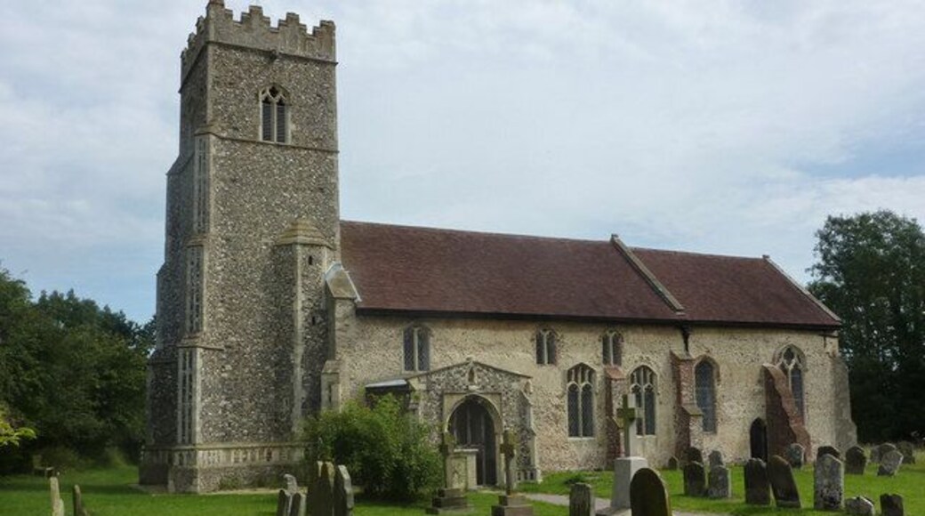 Another photo of the Church of St Andrew in Kettleburgh, Suffolk, England. A Grade I listed medieval church.
