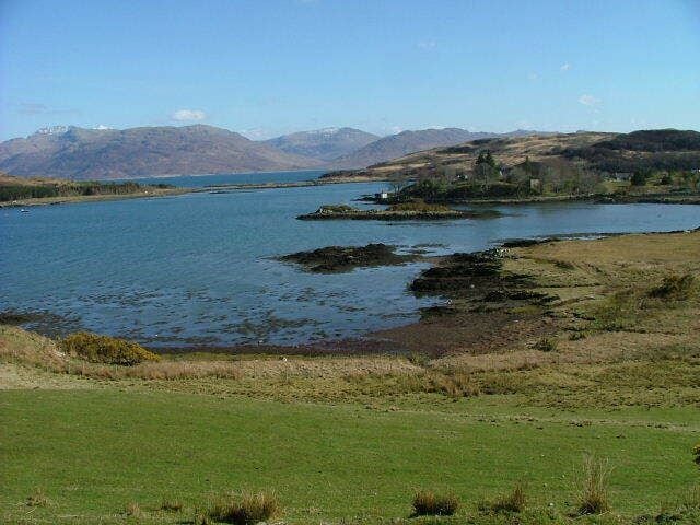 Harbour at Isleornsay Viewed from the road at Duisdale.