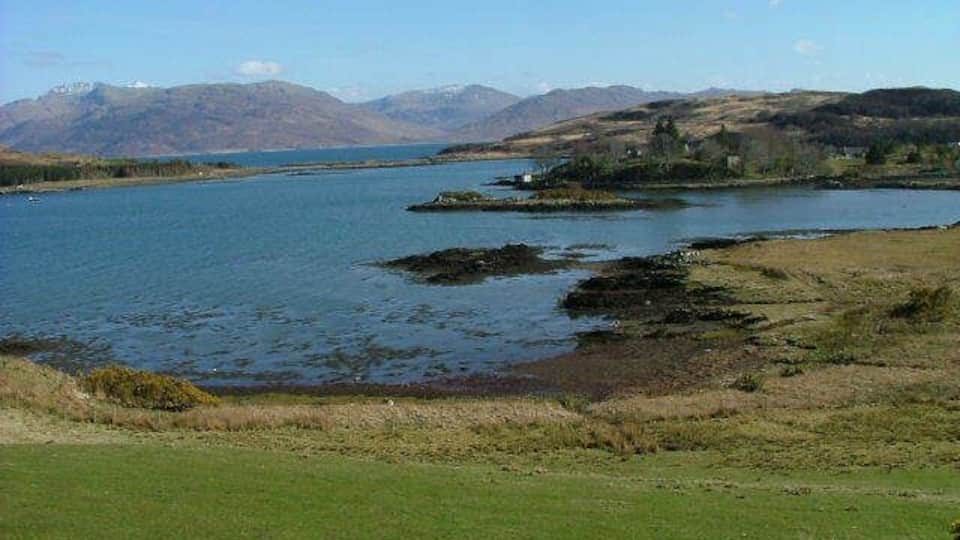 Harbour at Isleornsay Viewed from the road at Duisdale.