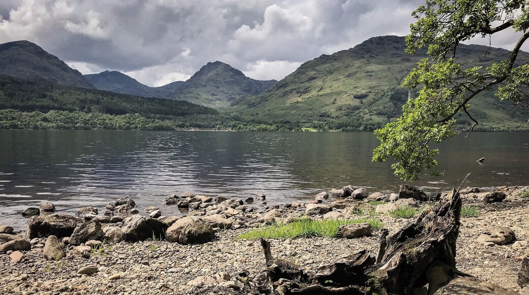Just passed the waterfall from the hotel