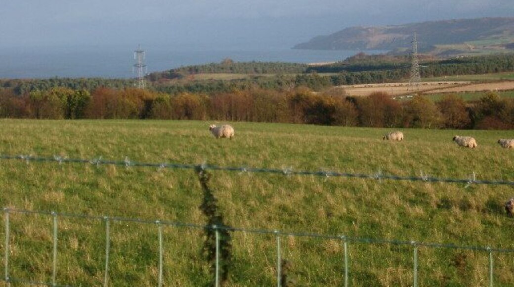 Old Branxton. looking towards Pease Bay and Fast Castle
