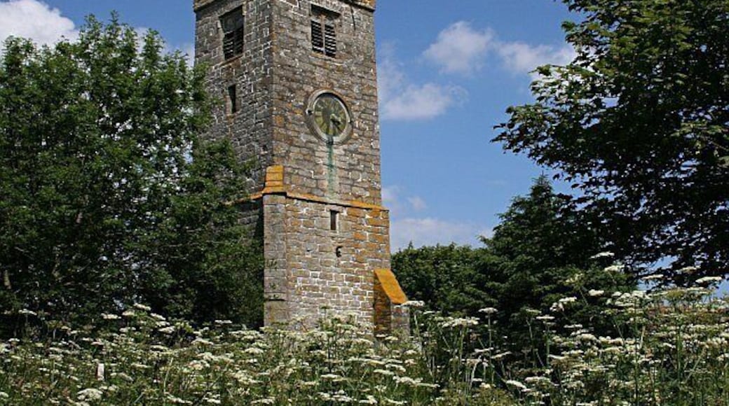 Tower of the former parish church of St Illogan, Illogan, Cornwall