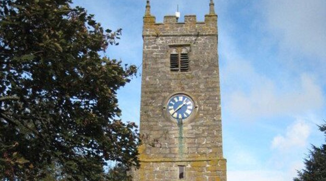 Tower of the former parish church of St Illogan, Illogan, Cornwall
